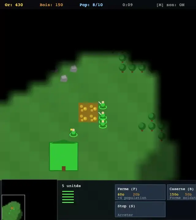 Kimi K3 on Warcraft 3 — mini RTS